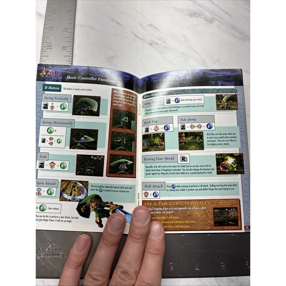 Nintendo 64 The Legend of Zelda Majoras Mask Instruction Booklet Manual ONLY N64